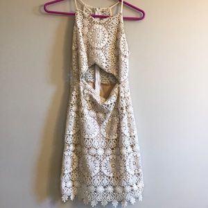 Cut out lace dress
